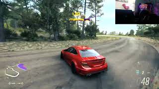 Mercedes  Forza Horizon 5  Logitech G29 gameplay 4K [upl. by Annirok]