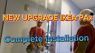 Complete installation of new upgrade IKEA PAX closet [upl. by Arbmat]