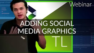 Titler Live 5  Adding social media graphics  NewBlue Webinar [upl. by Ignacia640]