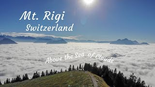 Hiking above the sea of clouds at Mt Rigi Switzerland [upl. by Backler]