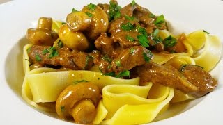 How To Make Beef Stroganoff TheScottReaProject [upl. by Arlan802]