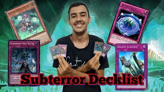 SUBTERROR  DECK PROFILE  YUGIOH [upl. by Pelligrini]