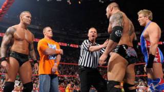 Raw John Cena amp Randy Orton vs Batista amp Jack Swagger [upl. by Bannerman]