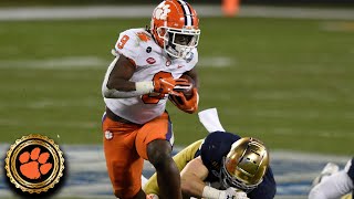 Travis Etienne Clemson Highlights  ACC Football Icon [upl. by Aleekahs]