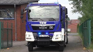 LKW in Mittelleitplanke Neuer GKW 1  GKW 2 amp MTW ZTr THW OV Elmshorn [upl. by Nsaj]