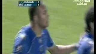 Portsmouth Vs Milan  Kaboul Goal 10 [upl. by Brawner]