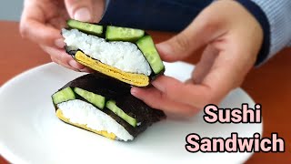 Cara Buat Sushi Sandwich  Folded Kimbap yang mudah [upl. by Ramos]