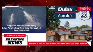 Enhance and maintain your home roof with a Dulux Roof Restoration service [upl. by Arbe]