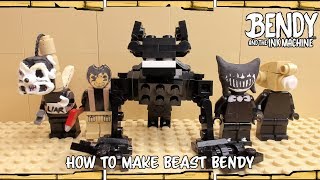 Beast Bendy Lego How to Build Bendy and the Ink Machine Chapter 5 [upl. by Nnayllas]