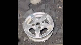 For the first time Car Alloy Rims areManufactured From Aluminum Waste in The Old Fashioned way [upl. by Adlitam898]