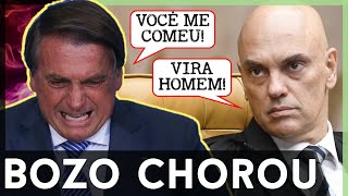 🚨BOLSONARO CHORA COM CASSAÇÃO Surtou e pitizou [upl. by Airual]