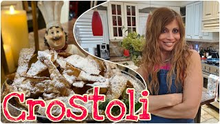 Grandmas AMAZING Crostoli Recipe  How To Make Angel Wings Fried Pastries [upl. by Illene]