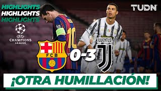 Highlights  Barcelona 03 Juventus  Champions League 202021J6  TUDN [upl. by Tedi]