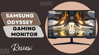 SAMSUNG 32quot Odyssey G55A QHD 165Hz 1ms FreeSync Curved Gaming Monitor with HDR 10 Review [upl. by Cissiee86]