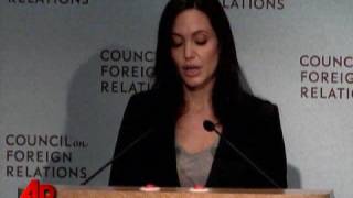 Jolie Speaks at Council on Foreign Relations [upl. by Dnalhsa337]