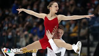 Boikova and Kozlovskiis impressive free skate at the European Championships  NBC Sports [upl. by Andrien]