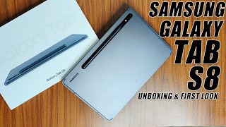 Samsung Galaxy Tab S8 5G Unboxing First Impressions amp Specifications [upl. by Aisats42]