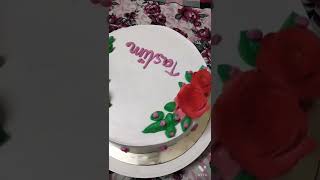 red rose cake by Alis cake studioredcakelovecakesurprisecake [upl. by Enitsuga241]