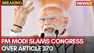 Maharashtra Elections 2024  PM Modi Slams Congress Over Article 370 in Maharashtra Speech  NewsX [upl. by Maggee]