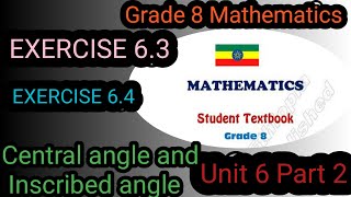 Ethiopian Education Grade 8 Mathematics unit 6 Part 2 new curriculum Circles [upl. by Selena]