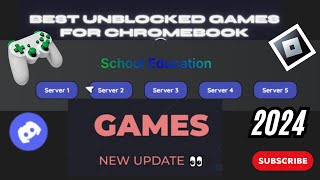 BEST UNBLOCKED GAMES FOR SCHOOL CHROMEBOOK 2024 [upl. by Eelarac]