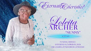 A Celebration of Life  LOLEITA ARCHER [upl. by Evaleen]