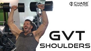 GVT SHOULDERS  German Volume Training [upl. by Htnicayh]