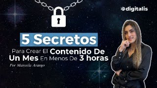 5 Secretos Para Crear El Contenido De Un Mes En Un Par De Horas [upl. by Sefton]