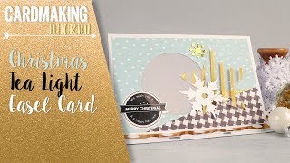 Christmas Tea Light Easel Card [upl. by Idnim]