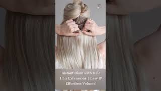 Instant Glam with Halo Hair Extensions  Easy amp Effortless Volume haloextensions Hairstyleoriginals [upl. by Ludwog]