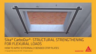 Sika CarboDur Externally bonded CFRP plates EN [upl. by Ennair]