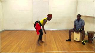 African Dance Lesson 1 Dinhe [upl. by Ogir]