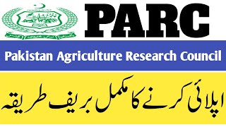 PARC latest Jobs 2022Complete method for online apply [upl. by Hafirahs]