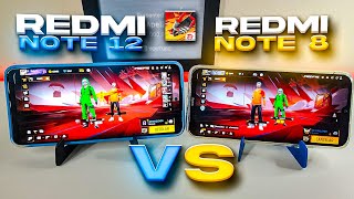 REDMI NOTE 12 vs REDMI NOTE 8 FREE FIRE 📱✅ Qual é o melhor [upl. by Magdalen]