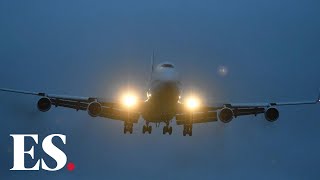 Coronavirus Final evacuation flight carrying Britons from Wuhan touches down in Oxfordshire [upl. by Zandra599]