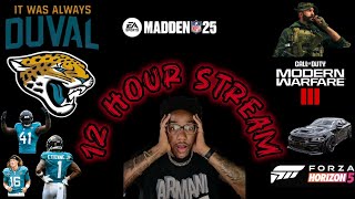 12 Hour Stream  1 Madden player in Jacksonville [upl. by Leisam]