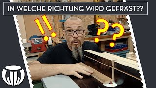 Tutorial Tischfräse  In welche Richtung schiebt man sein Material durch [upl. by Oisacin723]