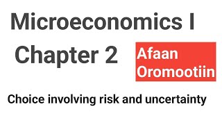 Choice involving risk and uncertainty Microeconomics I Chapter 2 fortino academics [upl. by Welton]