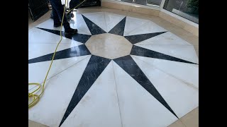 How to Remove Terrazzo Floor Stain Only way to removers stain [upl. by Bruner]