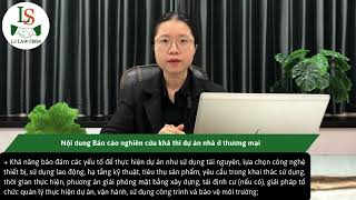 BÁO CÁO NGHIÊN CỨU KHẢ THI DỰ ÁN NHÀ Ở THƯƠNG MẠI [upl. by Akinak]