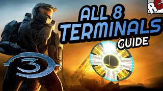 All TERMINAL Locations  Halo 3 Masterchief collection  No Stone Unturned Achievement Guide [upl. by Holland]