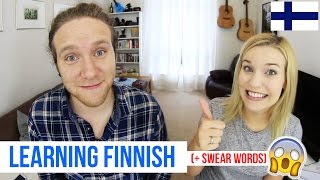 British Guy Learns FINNISH Plus swear words  Dave Cad with Cat Peterson [upl. by Ikilisav]