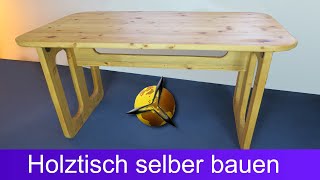 Einfachen Esstisch  Holztisch selber bauen [upl. by Dmitri]