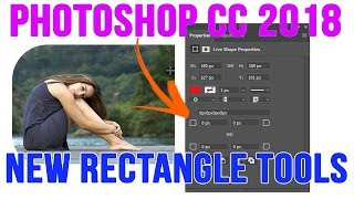 Photoshop CC 2018 Tutorial New Rectangle Corner Radius Options in Hindi [upl. by Swanhilda]