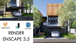 ENSCAPE REALISTIC RENDER SETTING EXTERIOR 14  ENSCAPE 35 [upl. by Rennane]