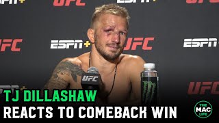 TJ Dillashaw reacts to Cory Sandhagen win reveals multiple injuries going into fight [upl. by Min462]