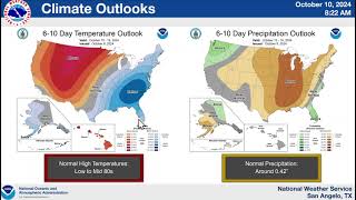 West Central Texas Weather Briefing  101024 [upl. by Martreb714]