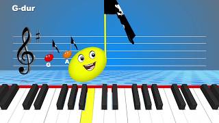 G major diatonic scale for children Music Theory [upl. by Snodgrass]