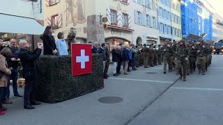 Vorbeimarsch der Armee Defilee in Liestal [upl. by Nissy]