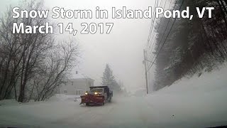 Winter Storm Stella Island Pond Vermont March 14 2017 [upl. by Adolfo]